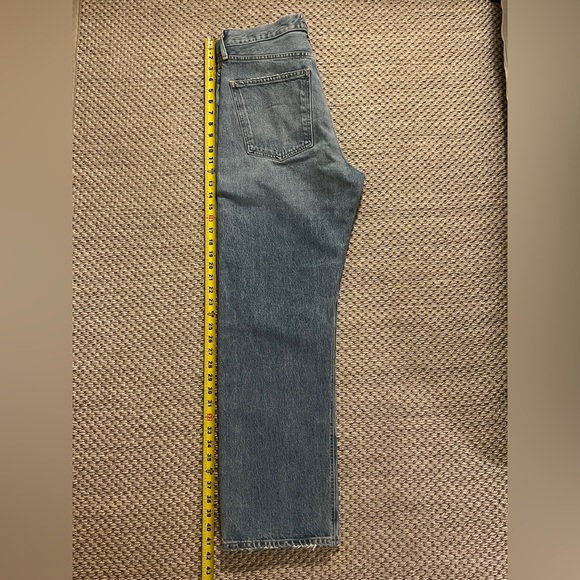 Agolde 90's Mid Rise Loose Fit Straight Jeans in ‘Threadbare’ | Size 29 - Picture 5 of 13